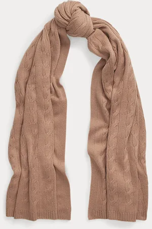 Ralph Lauren Cable-Knit Cashmere Scarf