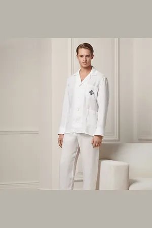 Ralph Lauren Monogram Linen Pyjama Set