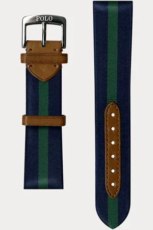 Ralph Lauren Striped Silk Watch Strap