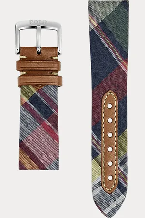 Ralph Lauren Plaid Tie Silk Watch Strap