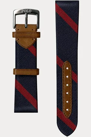 Ralph Lauren Striped Silk Watch Strap