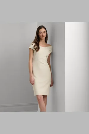Ralph Lauren Crepe Off-the-Shoulder Cocktail Dress