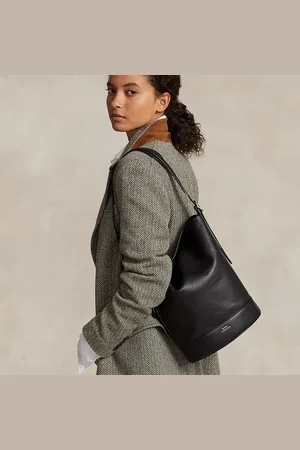 Ralph Lauren Leather Bellport Bucket Bag