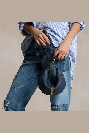 Ralph Lauren Polo ID Pebbled Mini Shoulder Bag
