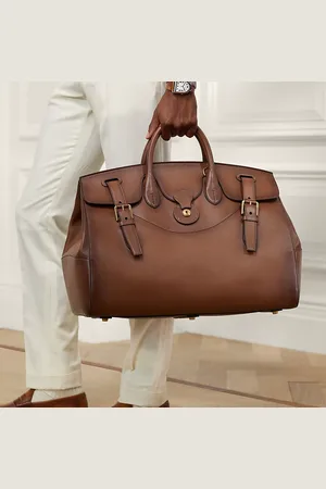 Ralph Lauren Cooper Burnished Calfskin Duffel