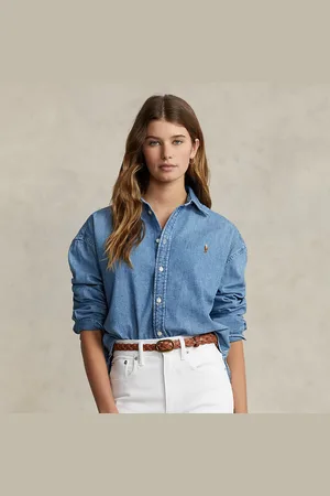 Ralph Lauren Cropped Boxy Denim Shirt