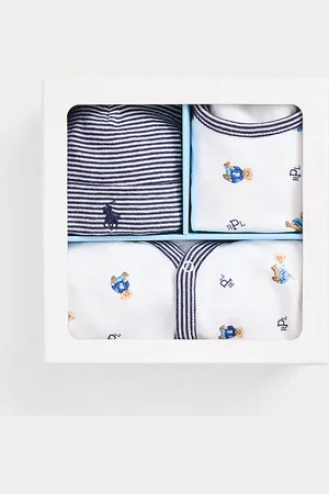 Ralph Lauren Polo Bear Cotton Three-Piece Gift Set