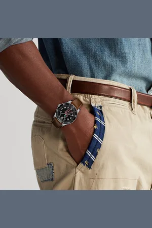 Ralph Lauren 42 MM Polo Player Steel Dial