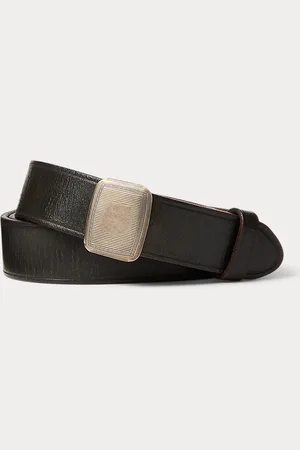 Ralph Lauren Slider-Buckle Leather Belt
