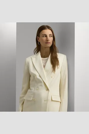 Ralph Lauren Petite - Double-Breasted Wool Crepe Blazer