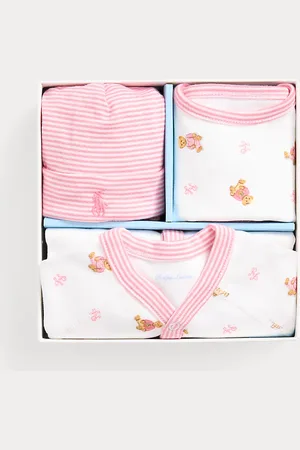 Ralph Lauren Polo Bear Cotton Three-Piece Gift Set
