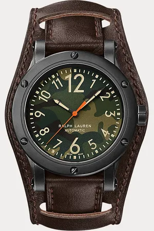 Ralph Lauren 42 MM Aged Steel Watch