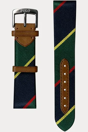 Ralph Lauren Striped Silk Watch Strap