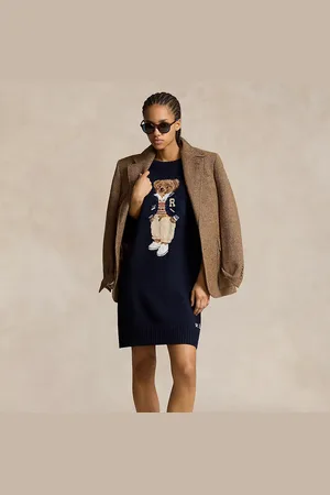 Ralph Lauren Polo Bear Crewneck Sweater Dress