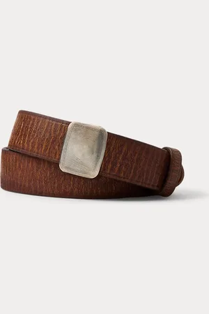 Ralph Lauren Slider-Buckle Leather Belt