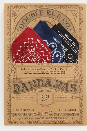 Ralph Lauren Calico-Print Bandanna 3-Pack