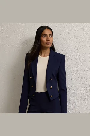 Ralph Lauren Spencer Wool Crepe Tuxedo Jacket