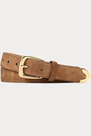 Ralph Lauren Western Calf-Suede Belt