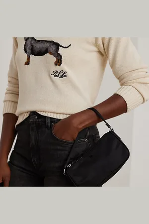 Ralph Lauren Medium Nylon Top-Handle Pouch