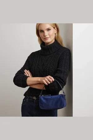 Ralph Lauren Medium Nylon Top-Handle Pouch