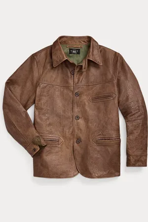 Ralph Lauren Leather Car Coat