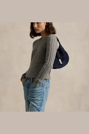Ralph Lauren Polo ID Suede Small Shoulder Bag