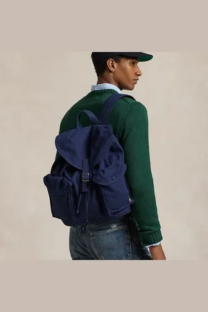 Ralph Lauren Flap-Top Canvas Backpack