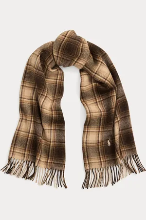 Ralph Lauren Plaid Wool-Alpaca Scarf