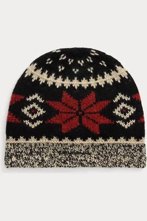 Ralph Lauren Snowflake-Motif Wool-Blend Beanie