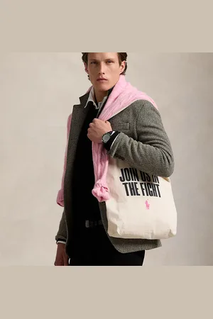 Ralph Lauren Pink Pony Canvas Shopper Tote
