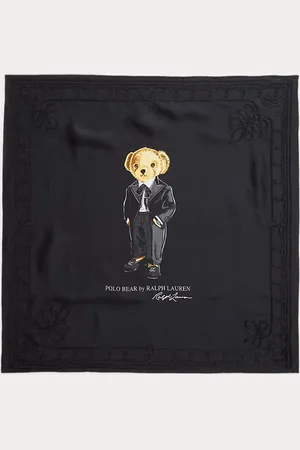 Ralph Lauren Polo Bear Silk Square Scarf