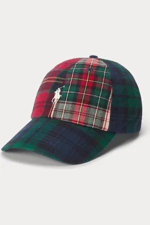 Ralph Lauren Plaid Cotton Oxford Ball Cap