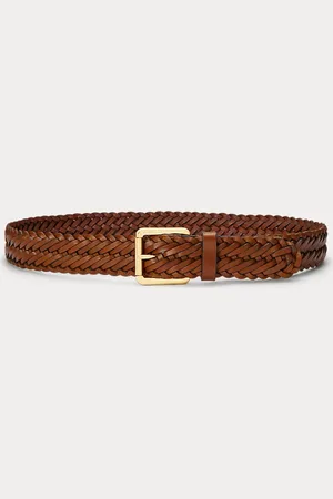 Ralph Lauren Braided Vachetta Leather Belt