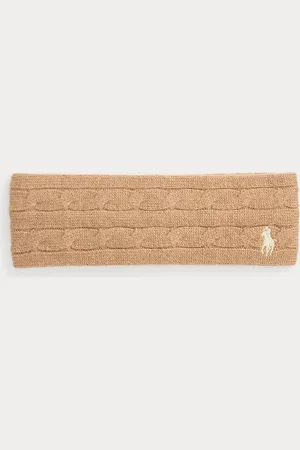 Ralph Lauren Cable-Knit Wool-Cashmere Headband