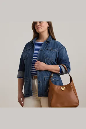Ralph Lauren Leather Large Tanner Shoulder Bag