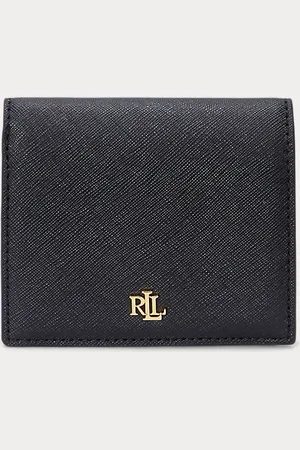 Ralph Lauren Crosshatch Leather Compact Wallet