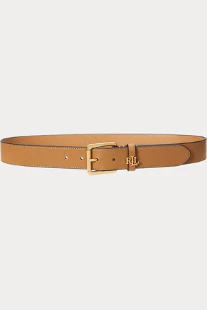 Ralph Lauren Logo-Keeper Leather Belt