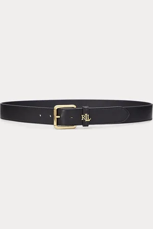 Ralph Lauren Logo-Keeper Leather Belt