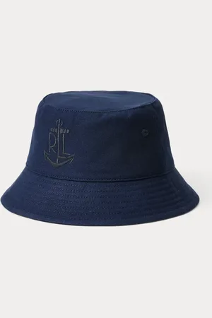 Ralph Lauren Anchor-Logo Cotton Bucket Hat