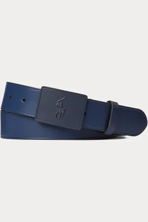 Ralph Lauren Pony Plaque Leather Belt
