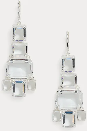 Ralph Lauren Plated Stone Chandelier Earrings