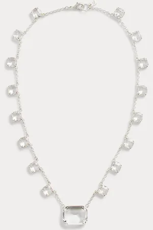 Ralph Lauren Plated Stone Pendant Necklace