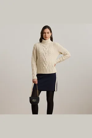 Ralph Lauren Two-Tone Pencil Miniskirt
