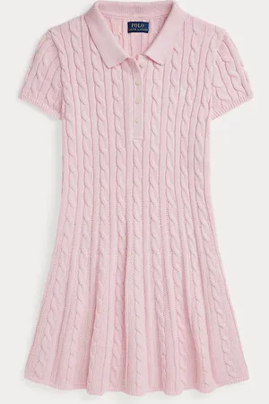 Ralph Lauren Cable-Knit Cotton Polo Jumper Dress