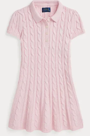 Ralph Lauren Cable-Knit Cotton Polo Jumper Dress