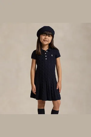 Ralph Lauren Cable-Knit Cotton Polo Jumper Dress