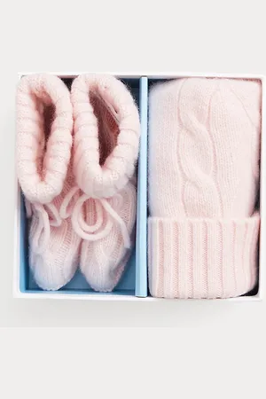 Ralph Lauren Cashmere Beanie & Bootie Set