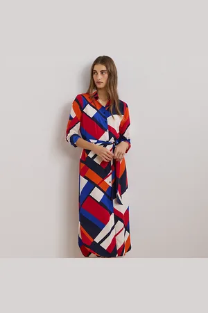 Ralph Lauren Print Crepe Shirtdress