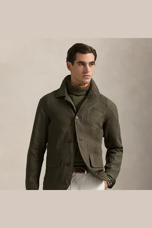 Ralph Lauren Linen Herringbone Utility Jacket