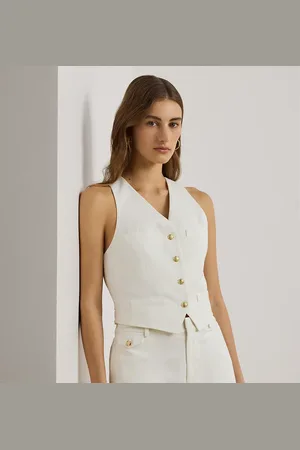 Ralph Lauren Stretch Cotton Canvas & Twill Waistcoat